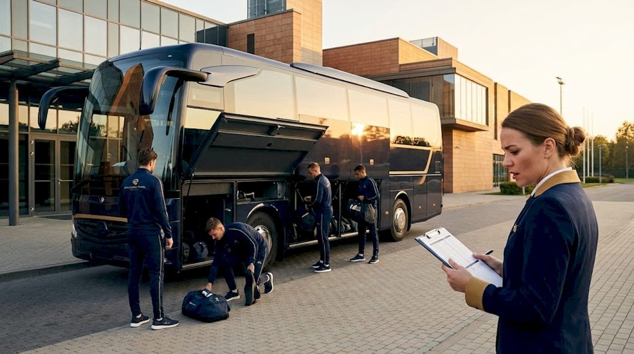 Luxury bus types sports crews need: the planner's guide