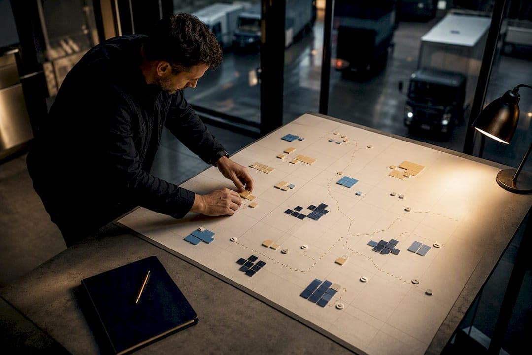 Center the Daily Movement Matrix in Production Transportation Planning